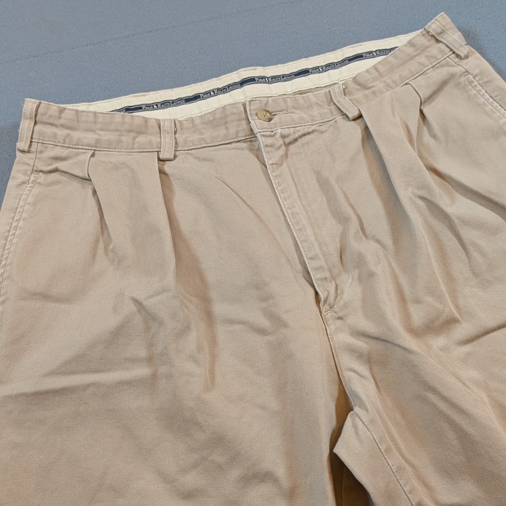 Polo Ralph Lauren Pleated Pants Mens 36x32 Casual Preppy Old Money
